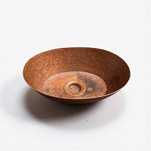 <b>Rustic</b> Copper Vessel <b>Vanity</b> Sink Oval Hammered <b>Bathroom</b> Basin Handmade Copper Wash Basin For Home Hotel <b>Bathroom</b> - Product Image 1