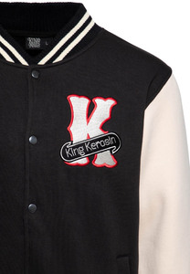 Blouson universitaire de baseball oversize pour jeunes, style mode urbaine, avec broderie et patchwork, design personnalisé, effet enduit, pour l'hiver et l'école - Product Image 2