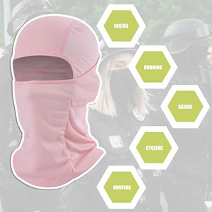 Balaclava unisexe rose, couvre-visage intégral, respirant, imperméable, polyester/coton, pour le ski en plein air, pour adultes, 56-58 cm - Product Image 2