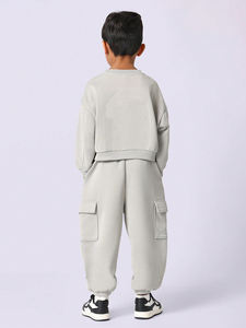 Conjuntos Deportivos para Niños de Secado Rápido, Ropa Personalizada para Bebés, Conjuntos de Dos Piezas con Sudadera con Capucha, Ropa Deportiva para Niños, Conjuntos de Ropa para Bebés - Product Image 4