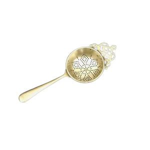 Golden Metal <b>Strainer</b> with Handle Fine Mesh <b>Colander</b> for Kitchen Use Amazingly Made By KHOOSI OVERSEAS - Product Image 5