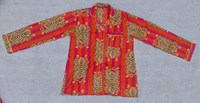 Ensemble de vêtements de plage pour femmes, à rayures verticales florales, tissé, col rond, manches longues, en coton, élégant, séchage rapide, fait main, printemps-été