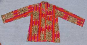 Ensemble de vêtements de détente pour femmes, à rayures verticales florales, printemps-été, col rond, manches longues, en coton, élégant, séchage rapide, longueur intégrale - Product Image 5