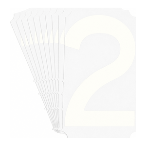 Lettres et chiffres gothiques auto-espacés Brady White pour étiquettes industrielles 4 pouces - Product Image 1