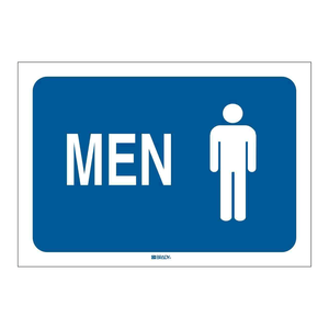 Panneau d'avertissement - Panneau mural durable pour toilettes et vestiaires par Brady - Product Image 1