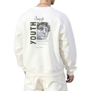 Sudadera con Estampado Vintage para Hombre, Estilo Urbano, Informal, Holgada - Product Image 4