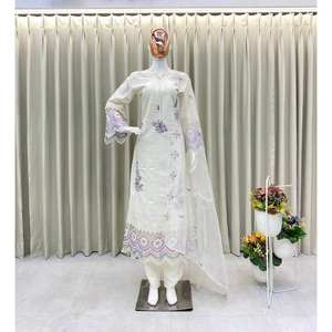 Beau haut et bas de fête avec ensemble élégant de taille Dupatta XL - Product Image 4