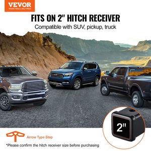 Gancio di traino universale per rimorchio paraurti posteriore in acciaio per supporti di attacco per ricevitore da 2 \" - Product Image 2