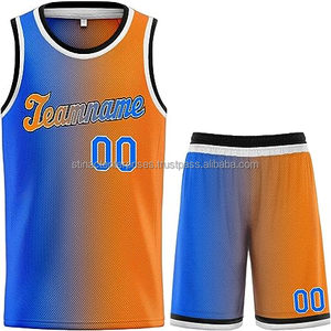 Uniforme de basket-ball à col en V personnalisé avec impression par sublimation professionnelle, couleur personnalisée, 100% polyester respirant - Product Image 4
