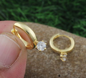 Luxury Gold Plated Drop <b>Earrings</b> AAA CZ Stone Bridal <b>Wedding</b> <b>Earring</b> Bridal And Party Jewelry - Product Image 4