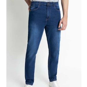 Wholesale Custom Straight Denim 100% Cotton Mens Casual <b>Jeans</b> Vintage Dark Wash Heavyweight Durable <b>Workwear</b> Overalls - Product Image 1