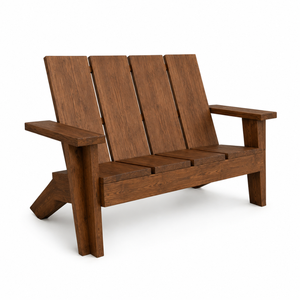 Solid Teak Outdoor Lounge <b>Bench</b> with Coffee <b>Table</b> Patio Furniture for Resort Villa Hotel Balcony - Product Image 2