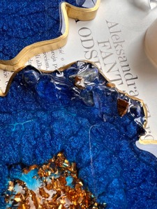 Resin Eco-Friendly Handmade Drink <b>Coaster</b> Set Shape Waterproof Luxury Modern <b>Table</b> <b>Coasters</b> for Home Cafe Restaurant Bar Use - Product Image 6