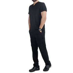Medical Uniform Men Hospital Staff Medical Nursing Uniforms Scrub <b>Tops</b> Male Dental Clinic Nurse Uniform Soft Stretchy Breathable - Product Image 2