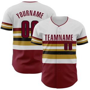 Maillot de baseball unisexe à manches courtes, boutonné sur le devant, imprimé par sublimation, respirant, anti-humidité, en polyester, avec nom d'équipe, pour adulte, athlétique - Product Image 2