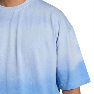 Nouveau T-shirt Tie-Dye Ample et Respirant pour Homme – Confortable, Séchage Rapide, Couleur Unie, Usage Quotidien, 100% Coton – Prix de Gros - Product Image 2