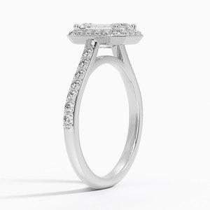BOJ <b>Ring</b> 099 <b>Emerald</b> Cut 925 <b>Silver</b> Halo Stone Prong Setting Solitaire Diamond <b>Ring</b> 2ct D Color VVS1 Moissanite GRA Certified - Product Image 2