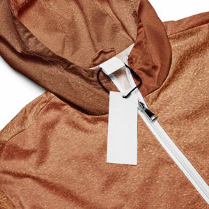 Chaqueta cortavientos para hombre de diseño personalizado para verano caliente chaqueta con capucha a prueba de viento para exteriores con cierre de cremallera Opción de talla grande - Product Image 4