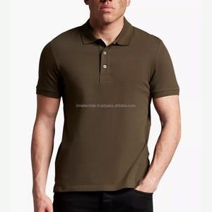 Polos de Golf de Manga Corta para Hombre, Marca Privada Personalizada, Color Sólido, Transpirables, 100% Algodón, Tallas Grandes hasta 6XL, Venta al Por Mayor, Nuevo - Product Image 2