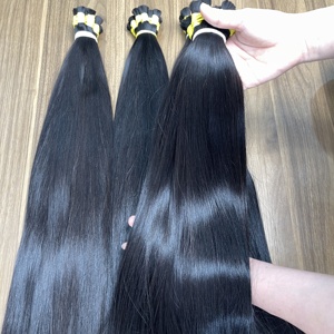 Best Selling Vietnamese Raw Human Bulk Hair Straight Extensions Soft Silky No <b>Tangle</b> - Product Image 6