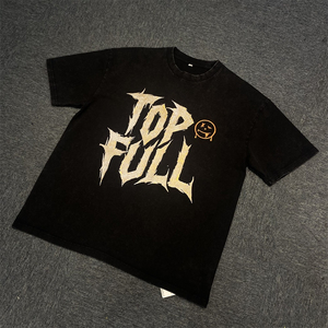 Camiseta de algodón 100% para hombre, con estampado puff, diseño de logotipo personalizado, cuello redondo, de gran demanda, corte holgado, a precio económico. - Product Image 2