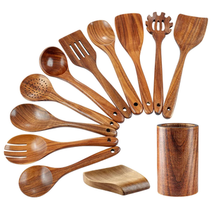 Premium Handcrafted Acacia Wooden Cooking <b>Spoon</b> Mirror 10ml Dishwasher Safe Long Handle Modern Classic Style Eco-Friendly - Product Image 1
