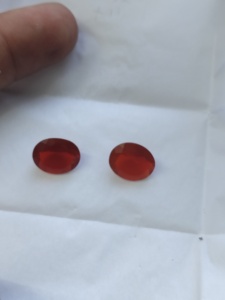 Opale de feu naturelle 12x10MM, taille ovale, meilleure qualité, pierre précieuse naturelle pour la fabrication de bijoux - Product Image 3