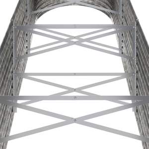 Jardinera Elevada Grande de Acero con Recubrimiento en Polvo Plateado, Elegantes Macetas y Jardineras - Product Image 5