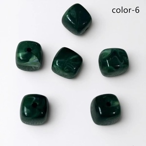Kit de Manualidades ILAHI con Cuentas Redondas Facetadas de Resina Verde para Pulseras y Estatuas, Uttar Pradesh ICORB-14901 - Product Image 3