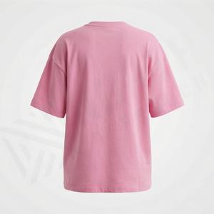 T-shirt décontracté pour femme en mélange de polyester et coton respirant, col rond, manches courtes, imprimé, design troué, couleur personnalisable, été - Product Image 2