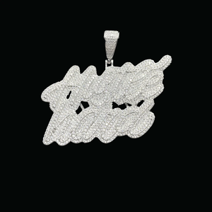 Eagle Moissanite Pendant 925 Silver Micro Pave Round Cut Hiphop Charm Unisex Everyday Wear - Product Image 1