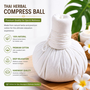 Balle de massage chaude aux herbes thaïlandaises certifiée Halal 200g, avec commande filaire manuelle, pour spa corporel à domicile et usage professionnel, authentique - Product Image 3