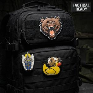 Patch en silicone PVC souple en gros, badge logo en caoutchouc surélevé personnalisé pour vêtements, sacs, casquettes, uniformes, accessoires d'extérieur - Product Image 6