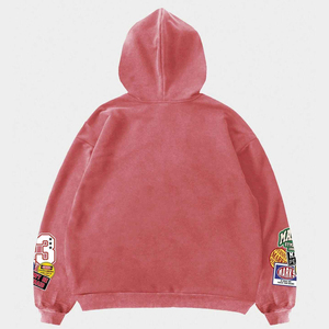 Cyber Y2K <b>Hoodie</b> Men Zip Up Devil Horn <b>Hoodie</b> Green <b>Gothic</b> Graphic Print Sweatshirt Harajuku Streetwear Loose Fit Heavyweight - Product Image 2