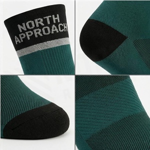 Crew Athletic <b>Socks</b> Green Black Breathable <b>Running</b> <b>Socks</b> for Adults Summer Season - Product Image 4