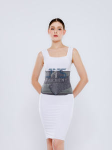 Corset amincissant en coton élastique de qualité supérieure, design plat, pour le remodelage corporel, respirant et lavable - Product Image 3