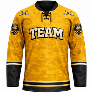 Jersey de Hockey sobre Hielo Personalizado, Fabricación Directa de Fábrica con Marca Privada OEM para Equipos, Clubes, Escuelas, Ligas, Torneos, Uniformes de Entrenamiento Profesional - Product Image 2