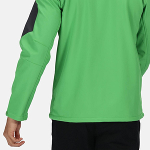 Wholesale Customized <b>Men</b>_s Softshell <b>Jacket</b> Autumn <b>Long</b> Sleeves Hooded 100_ Polyester Embroidered Waterproof Reversible - Product Image 3