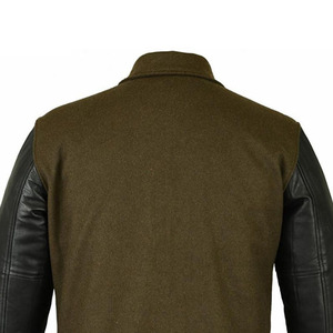 Varsity <b>Jacket</b> Baseball Letterman <b>Jacket</b> OEM Custom Wool Leather Sleeve College Team <b>Jacket</b> for Men <b>Women</b> Logo Embroidery - Product Image 3