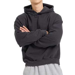 <b>Cool</b> Style Oversized Hoodie with Thick Texture Relaxed Fit Street Fashion Basic Hoodie for Men and Unisex - Product Image 3