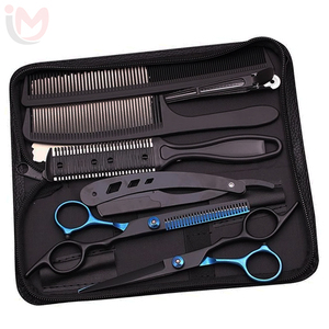 Professional Hair Styling Tools <b>Set</b> with Stainless Steel Shears Combs and Accessories for <b>Barber</b> Salon Use - Product Image 2