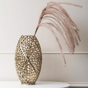 Hotels & Restaurants Aluminium Golden Table Flower Pots Vases <b>for</b> <b>Sale</b> Aluminium Antique Gold Table Vase Living Room <b>for</b> <b>Home</b> - Product Image 2