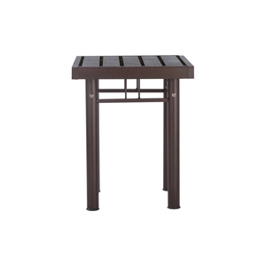 Industrial Midcentury End <b>Table</b> Metal Top <b>Iron</b> Pipe Leg Frame Coffee <b>Table</b> for Cafe Restaurant Hotel Balcony Lounge Project - Product Image 2