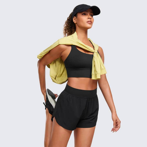 Yoga Shorts for Women Elastic Running Workout Short Leggings Gym Sport Shorts Comfortable Fitness Sportswear for Ladies Anti-Wri - Product Image 1
