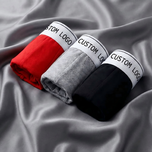 Vente en gros usine – Lot de 3 boxers pour hommes 100 % coton extensible, coupe classique, en coton et élasthanne, marque de créateur - Product Image 5