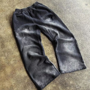 Proveedor de Ropa al por Mayor, Pantalones de Hombre con Lavado Ácido Personalizado, Diseño y Estampado con Lavado Ácido, Pantalones Deportivos Holgados - Product Image 3