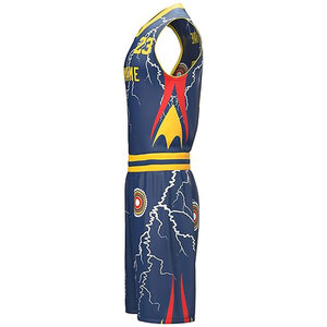Nuevo Uniforme de Baloncesto de Alta Calidad, 100% Poliéster, Secado Rápido, Transpirable, Unisex, Manga Corta, Color Personalizado - Product Image 4