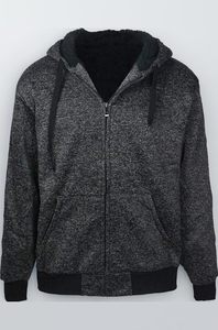 Velvet Lining Warmth Extra Warm <b>Mens</b> <b>Pullover</b> Crafted With Thick Fleece And Comfortable Casual Style - Product Image 3
