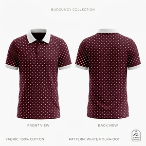 Camisa Polo de Hombre Azul Marino con Puntos, Manga Corta, Logotipo de Ancla Bordado, Estilo Preppy, Tela Oxford de Algodón, Transpirable, Corte Regular - Product Image 4
