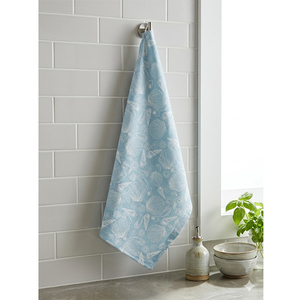 Paño de Cocina de Algodón y Lino Azul y Blanco con Estampado Colorido de Comida y Bebidas |   Paño de Cocina Decorativo |   Toalla de Mano Reutilizable - Product Image 3